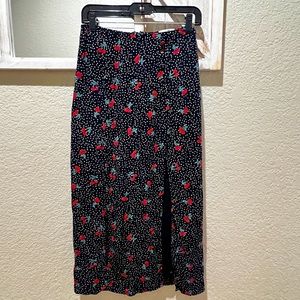 High Slit Amuse Society Cherry Skirt